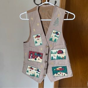Vintage Handmade Christmas/Holiday Vest